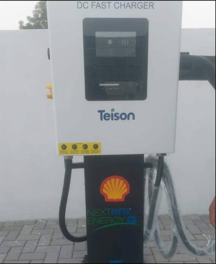 Shell Amanat & Hassan Zahid EV charging station in Faisalabad, 30 kW CCS2